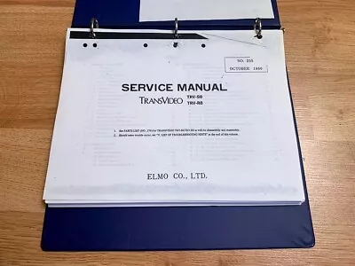 Elmo TransVideo TRV-S8 Service Manual • $20
