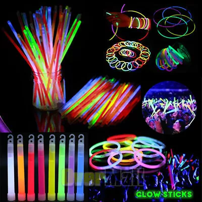 300 Glow Sticks Bulk Party Supplies - Glow In The Dark Fun Party Favors Pack • $19.99