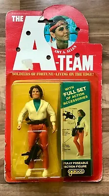 The A-team Amy A. Allen - Rare 6  Action Figure Galoob 1983 Carded & Sealed Moc • £299.99