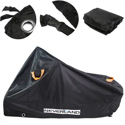 Motorcycle Cover Heavy Duty XXL Protector Waterproof Outdoor Rain Dust UV Snow • $27.59