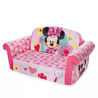 Marshmallow Furniture Kids 2-in-1 Flip Open Foam Sofa Bed Minnie Mouse (Used) • $40.06