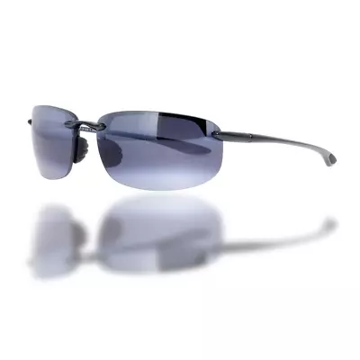 Maui Jim 407-02 Ho'okipa Gloss Black Frame / Grey Polarized Lenses Hookipa • $161.99