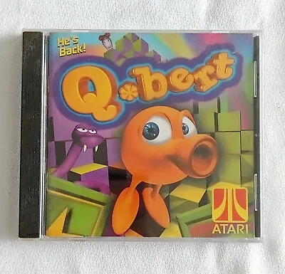 He’s Back! Q*Bert CD-Rom (1999 Hasbro) Windows 95/98 Atari NEW SEALED • $12.07