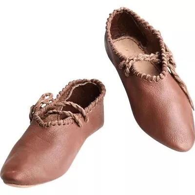 Medieval Renaissance 13th Century Shoes Theater Costume Shoes SCA Reenactment • $90