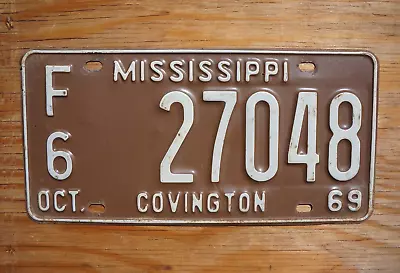 1969 MISSISSIPPI License Plate - Original Paint • $24.99