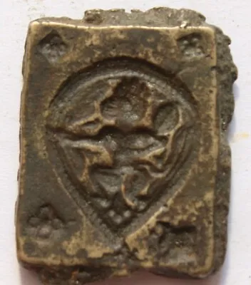 $39.99 • Buy  Dye Seal Stamp Of Tribal Indian Lord Hanuman Holding Mace Print On Brass 2215
