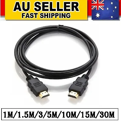$5.49 • Buy HDMI Cable Cord Bluray 3D DVD PS4 HDTV XBOX LCD HD TV 1080P High Speed Black 