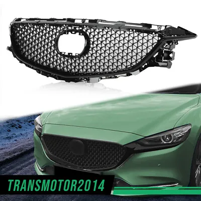 Fit For 2014 15 2016 Mazda 6 Front Bumper Hood Grille Grill Honeycomb Cover Trim • $99.09