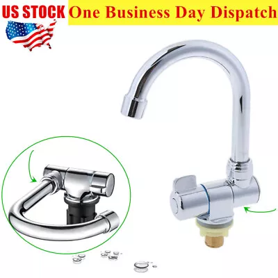 Swivel Water Faucet Single Handle Pull Down Kitchen Sink Tap Copper For RV Boat • $44