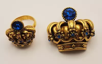 Vintage Trifari Royal Crown Brooch And Ring • $179