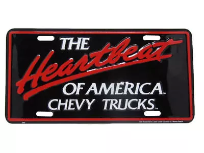 Chevrolet Heartbeat Of America License Plate Aluminum Stamped Embossed Metal • $9.88