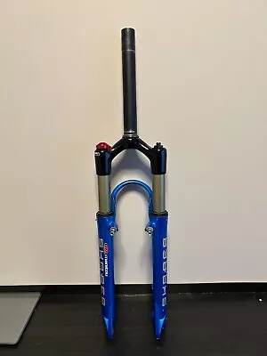 Manitou Skareb Super TPC Lockout 26  Fork 80mm Travel QR V-Brakes/DSC/ Race Blue • $175