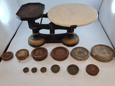 £60 • Buy Vintage Shop Scales With Assorted Weights