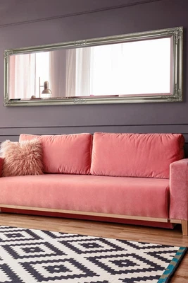 £114.79 • Buy Extra Large Mirror Silver Antique Vintage Full Length 6ft X 2ft4 180cm X 70cm