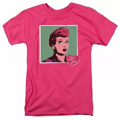 I Love Lucy I Love Worhol Logo T Shirt Mens Licensed Classic TV Hot Pink • $16.24