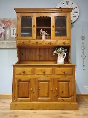 Solid Pine Farmhouse Dresser Sideboard Cabinet Storage Cupboard • £300