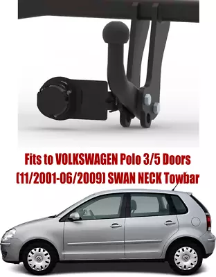 Swan Tow Bar For VW Polo 3/5 Doors Hatchback (2001-2009) & 7 Pin Kit V114/1 • $167.84