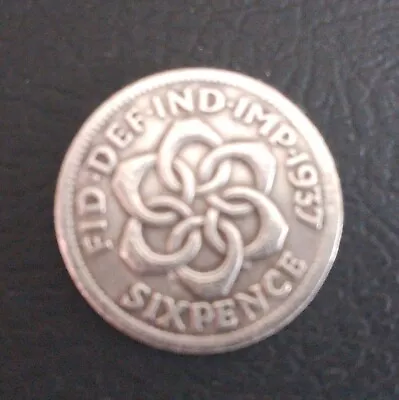 Retro Edward VIII 1937 Pattern Sixpence. Souvenir Gap Filler. Same Size As... • £3.49