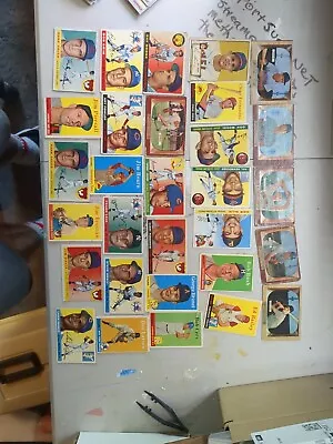 Vintage 50's Baseball Card Lot Of 42 • $100