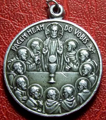 Vatican PUIS XII Christ 12 Disciples Last Diner Barcelona 1952 Medal To Identif • $29