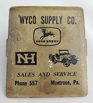 Vintage Advertising Clip John Deere Willys Jeep New Holland Gas Oil Wyco Supply • $299.95