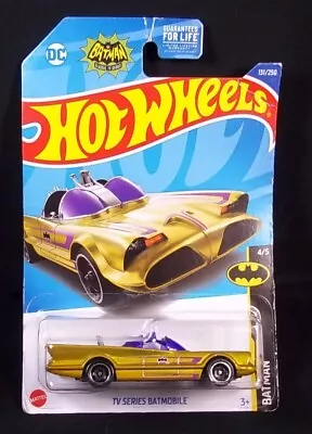 Hot Wheels Batman Gold TV Series Batmobile 4/5 NEW • $6.26