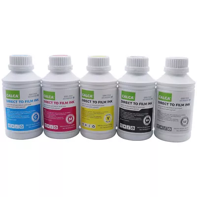 C M Y K W Direct To Transfer Film Ink For Epson 3880 4880 7880 Water-based Inks • $175.03