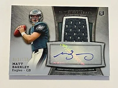 2013 Bowman Sterling Football Rookie Auto Relic #/130 - Matt Barkley RC - Eagles • $35