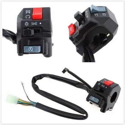 2x Waterproof Motorcycle 7/8  Handlebar Switch Horn Turn Signal Light Controller • $32.99