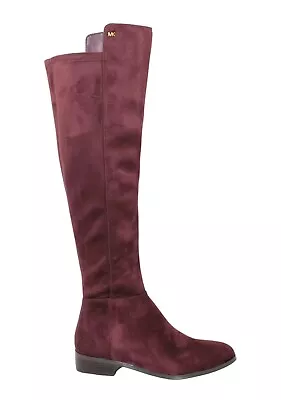 BRAND NEW Michael Kors Bromley Flat Damson Suede Stretch Boots 40F7BOFBES- 7M • $90