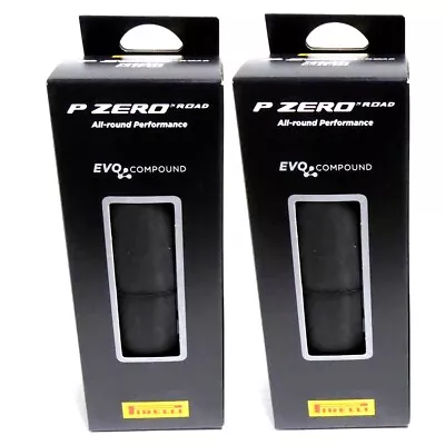 PAIR Of Pirelli P ZERO SmartEVO Road Tires 700x28C Folding Clincher Black 2-Pack • $177.85