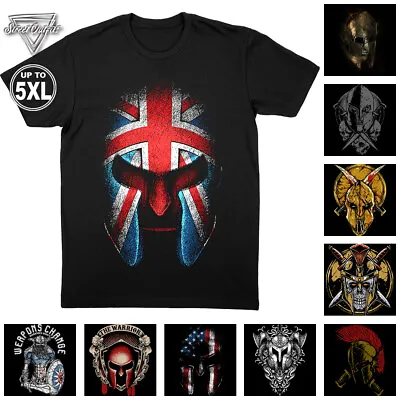 UK British Flag T-Shirt Warrior Top Spartan Kingdom Empire Champion Fighter • £9.99