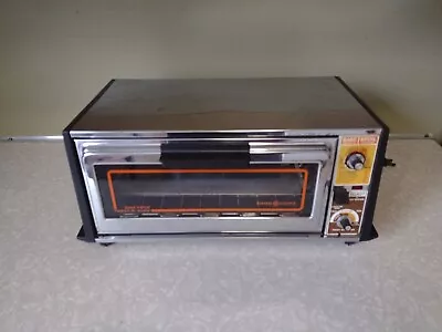 Vtg General Electric GE Toast 'N Broil Toast-R-Oven Bake COMPACT CHROME WORKS  • $69.99