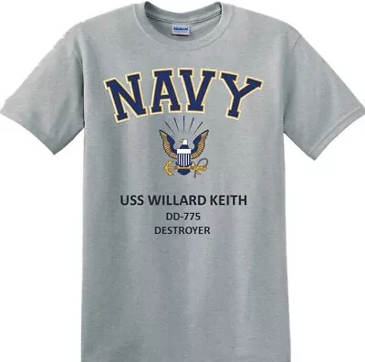 Uss Willard Keith *dd-775* Destroyer*navy Eagle*t-shirt.officially Licensed • $29.95