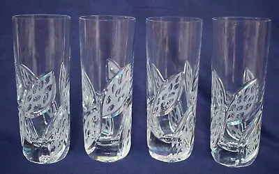 Gorgeous Vintage Vecchia Murano Highball Glasses Tumblers Or Iced Tea 6.5  Tall • $80