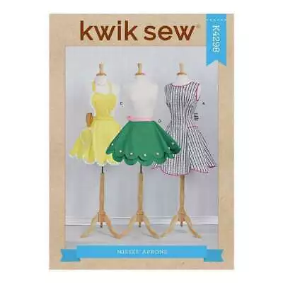 Kwik Sew Pattern K4298 | Misses Half & Full Vintage Retro Style Aprons Size S-L • $15.20