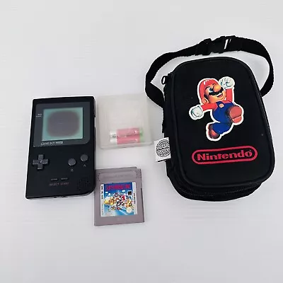 Nintendo Gameboy Pocket 90’s Black Handheld Console With Game And Case - PARTS • $70