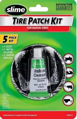 Slime 2030-A ‎ABS Tire Patch Kit With Glue For ATVs/Mowers/Bicycles/Wheelbarrows • $9.99