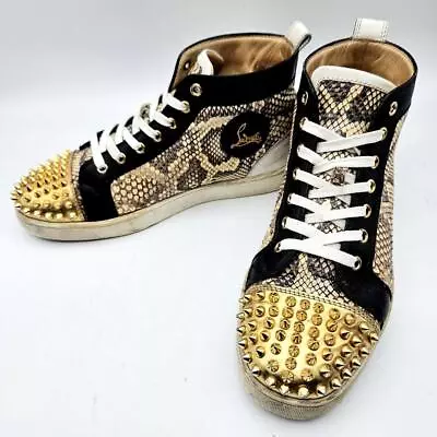 Men 8.0US Christian Louboutin Python Pattern High Cut 122 • $355.04