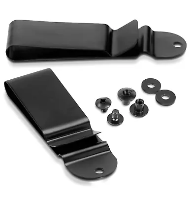 HolsterBuilder Metal Belt Clip W/Hardware Tuckable Belt Clip For IWB Holsters • $12.95