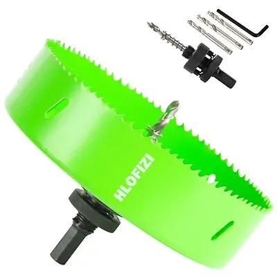 HLOFIZI 6-1/4 Hole Saw 6.25 Bit HSS Bi-Metal Cutter For Wood Metal Drywall Sh... • $29.16