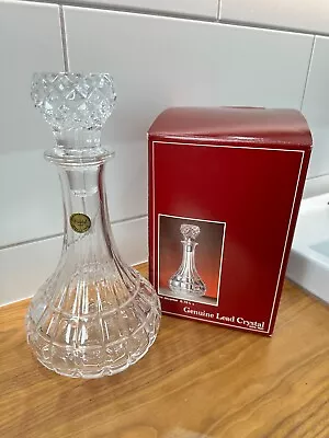 Cristal France Decanter - GENUINE LEAD CRYSTAL 24% WITH STICKER In BOX • £19.99
