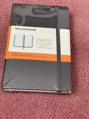 MOLESKINE Ruled Mini POCKET NOTEBOOK 3.5  X 5.5  Black HC Journal Diary Sealed • $12.50