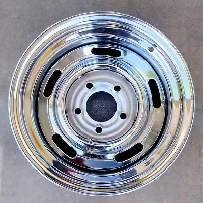 CHEVY GMC 15 X 8 JJ TRUCK STAINLESS STEEL RALLEY WHEEL 5 LUG 15 X 8 JJ (SINGLE) • $169.89