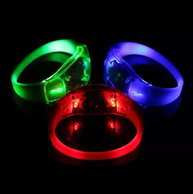 NEW LED Light Up Bracelets Sports Disco Raves Party Glowing Wristbands Kids Toy • $16.68