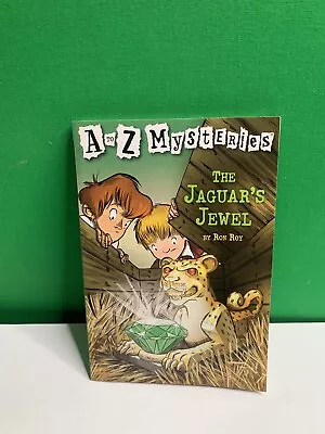 A To Z Mysteries Jaguar's Jewel By Ron Roy 2000 Trade Paperback Book New • $5