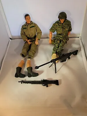 VINTAGE  *GI JOE ** 12  Inch Action Figures Lot Of 2 With Weapons • $30