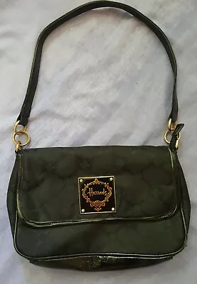 Women's Handbag Harrods London Black Shoulder Bag Harrods Monogram All Over. • $28.90