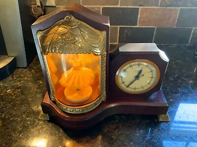 Mid Century United Clock Corp  Lighted Animated /Musical Ballerina Shelf Clock • $198