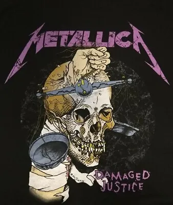 Men's Metallica Damaged Justice T-Shirt (Sz Sm/Med)  NEW NWT Black  • $15.99
